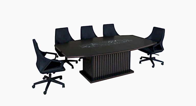 Prada mermer toplantı masası koltuksuz - Ofis Mobilyaları