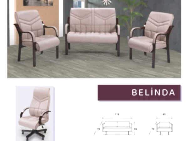 Belinda oturma grubu 1 müdür 2 misafir