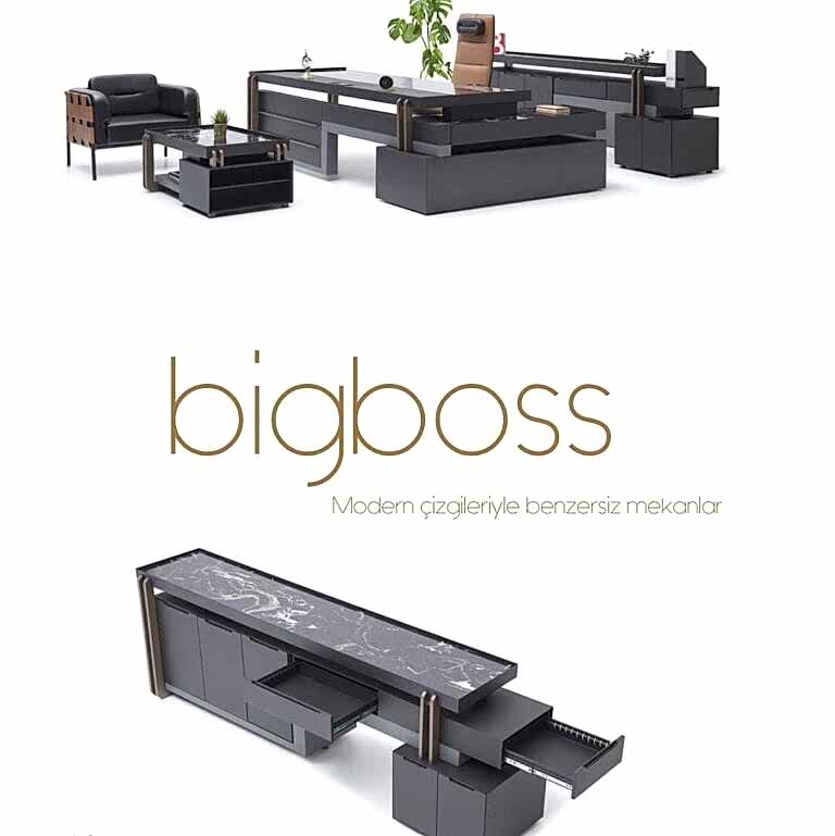 Big boss makam takımı koltuksuz - Ofis Mobilyaları