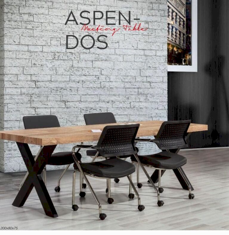 Aspendos toplantı masası 200 cm - Ofis Mobilyaları