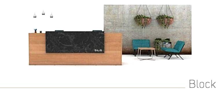 Block karşılama banko - Ofis Mobilyaları