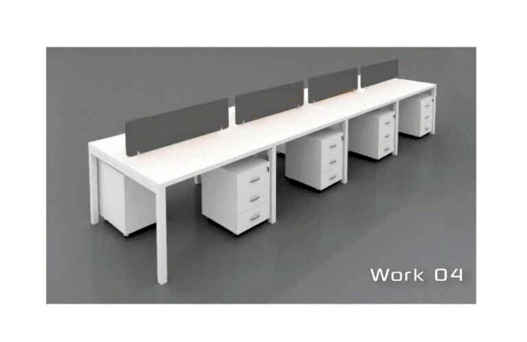 Work 4 çalışma masası - Ofis Mobilyaları