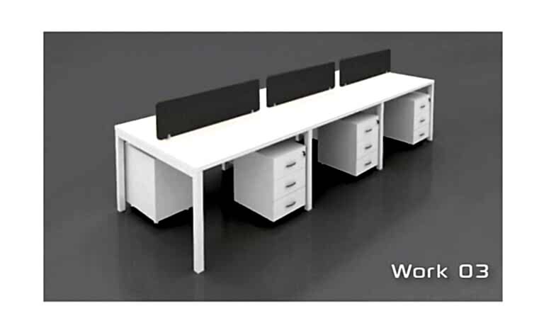 Work 3 çalışma masası - Ofis Mobilyaları