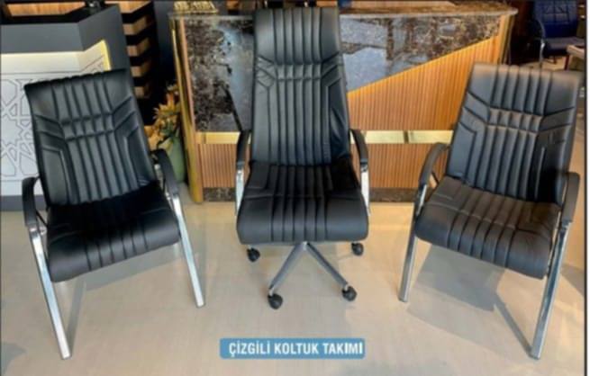 Çizgili Koltuk Seti - Ofis Mobilyaları