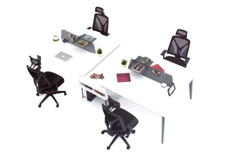 Eco 4P+ çalışma masası - Ofis Mobilyaları