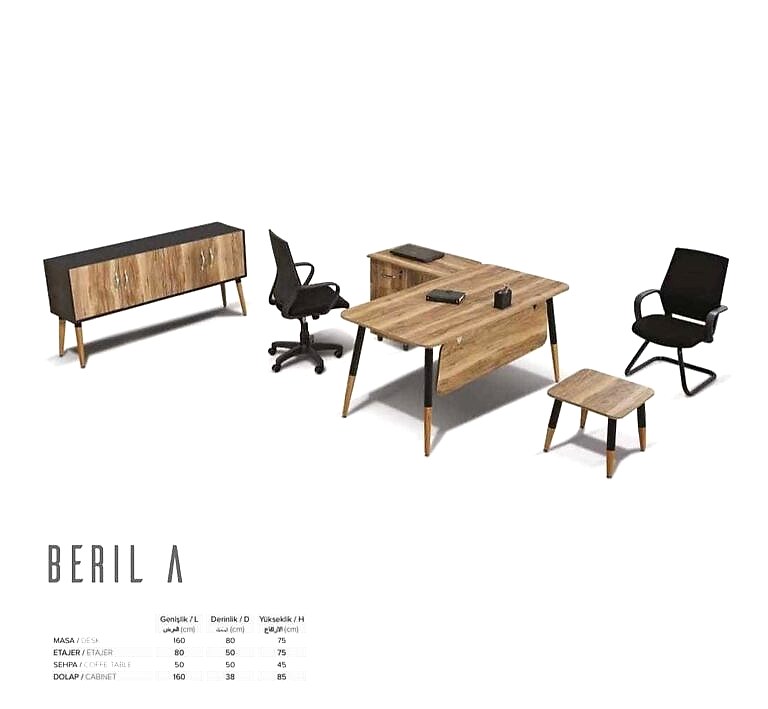 Beril a makam takımı koltuksuz - Ofis Mobilyaları