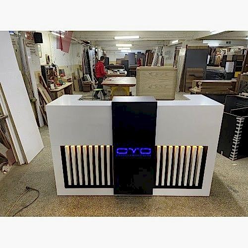 Dikey Çıtalı Banko - Ofis Mobilyaları