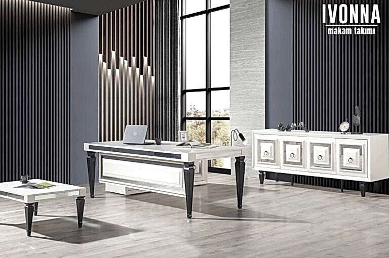 İvonna makam takımı koltuksuz - Ofis Mobilyaları