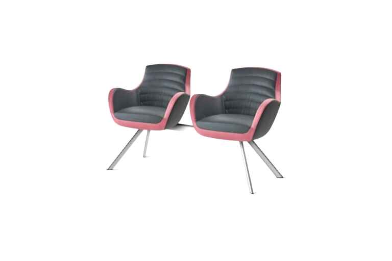 2’li krom bekleme koltuğu - Ofis Mobilyaları